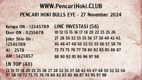 Prediksi Bulls Eye