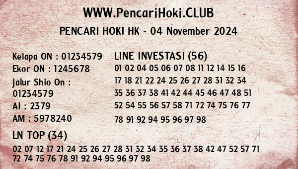 Prediksi HK