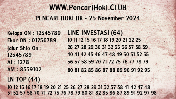 Prediksi HK