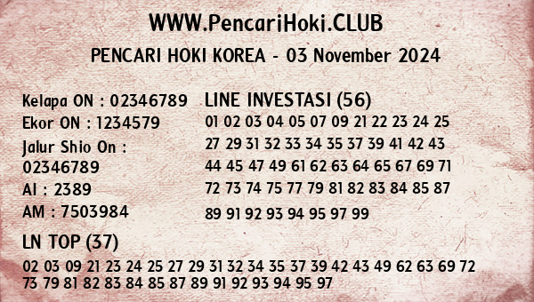 Prediksi Korea