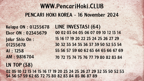 Prediksi Korea