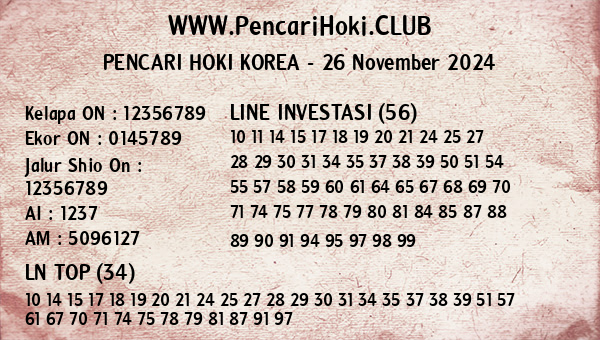 Prediksi Korea