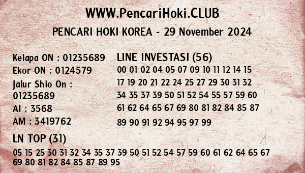 Prediksi Korea