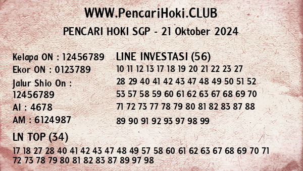 Prediksi SGP