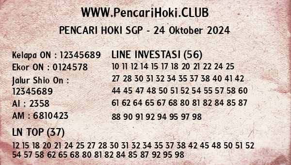 Prediksi SGP