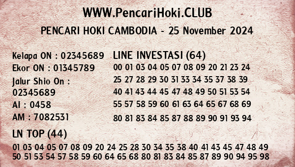 Prediksi Cambodia